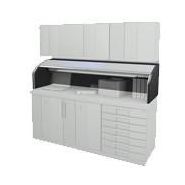 Mobilier à volet - Aluminium avec serrure et poignée creuse - Structure en tôle d'acier robuste_2