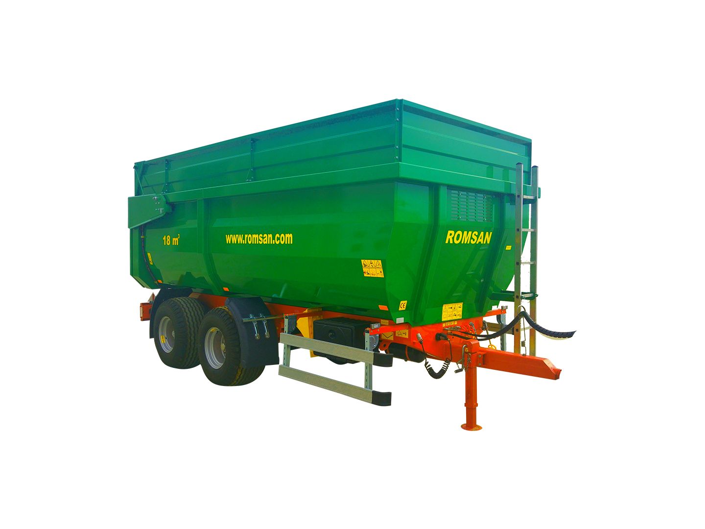 R 120 TAHK Benne agricole à tandem monocoque - Romsan - capacité de 12 000 kg_2