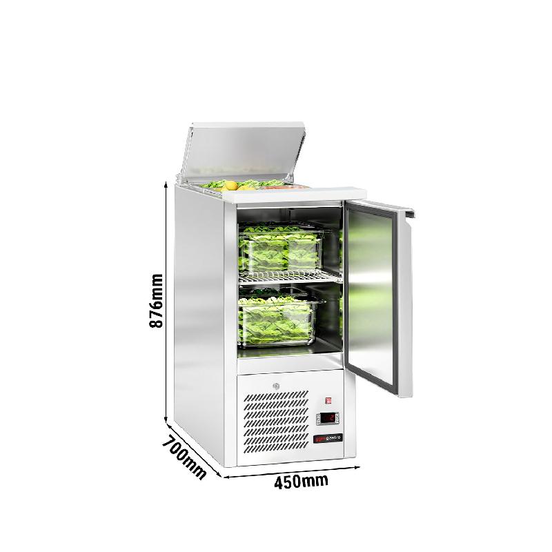 Saladette réfrigérée à capot et dessus planche à découper - 1 porte_2