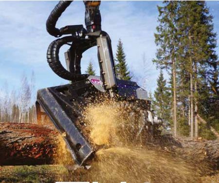 Logset TH85, tête robuste avec une largeur d'ouverture de 1 900 mm