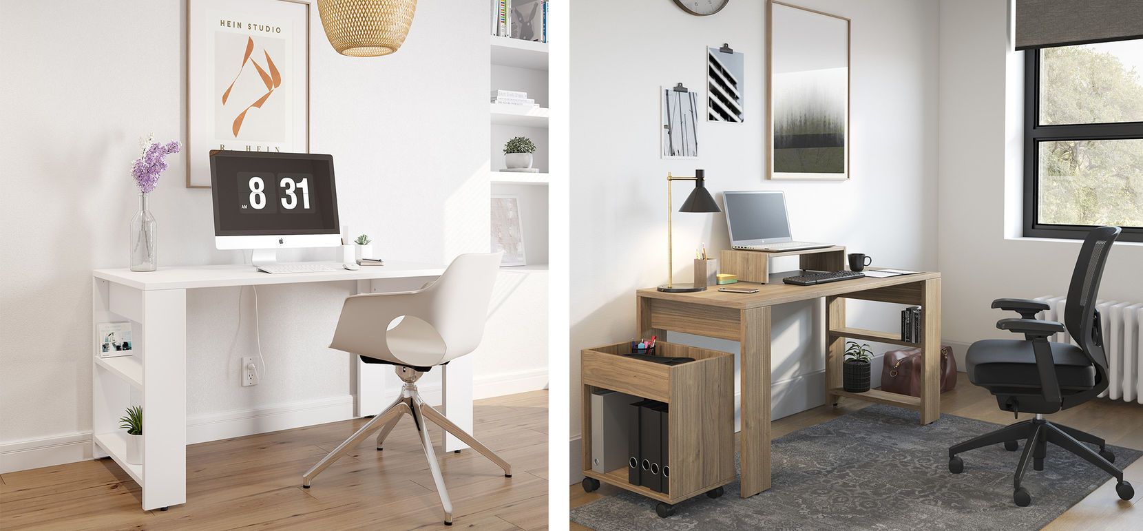 Arlow - Bureau droit réversible avec retour 18