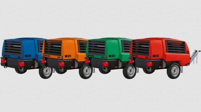 Compresseur mobile de chantier MOBILAIR - Compact, robuste, débit jusqu'à 2,9 m³/min et pression jusqu'à 14 bar_2