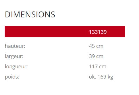 Jardinière Genewa 133139 - Komserwis - béton sablé ou peint - Hauteur 45 cm_2