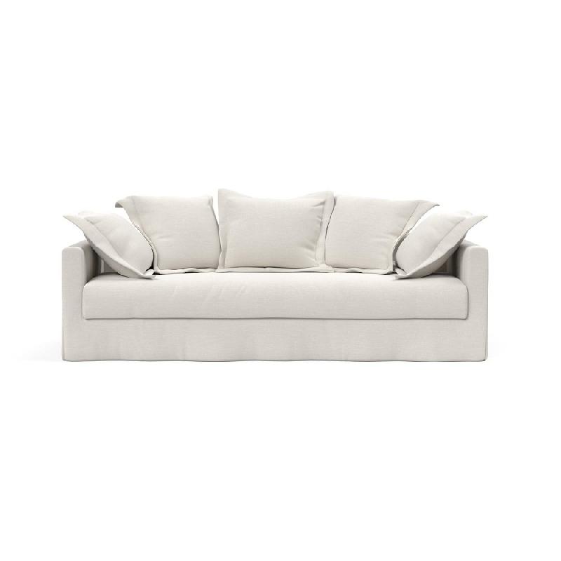 INNOVATION LIVING - Canapé design Pascala convertible lit 200x140 cm - Tissu Vivus Dusty Off White - Élégance et durabilité_2