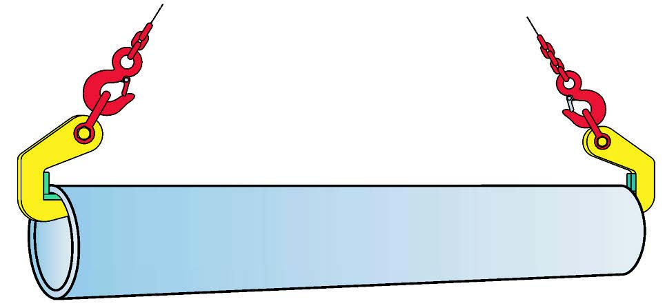 Pince de levage horizontal de tuyaux en acier et en béton -  terrier tph et tph-hd_2