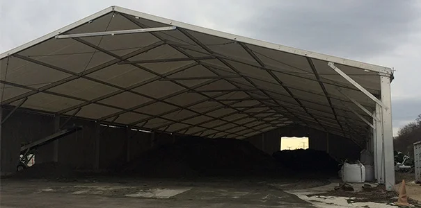 Auvents  et  tentes en Structures métallo textiles - modulables, déplaçables et économiques - conçus pour tous les besoins industriels, de la grande distribution et des collectivités - STANDARD_2