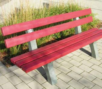 Banc public Piccadilly en matière Hanit - classique et élégant_2