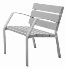 Banc public Modo La Forest - métal - Matériau robuste_2