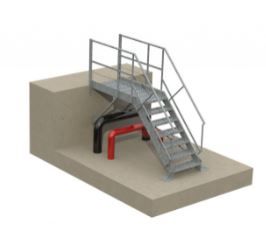 Escalier technique en acier galvanisé - Conforme EN 1090 et NF E 85 015 - Livré sous 72h_2
