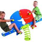 Jeu Ressort Requins - Figurine en polyéthylène haute densité - Âge : 3 à 14 ans - Anti vandalisme_2