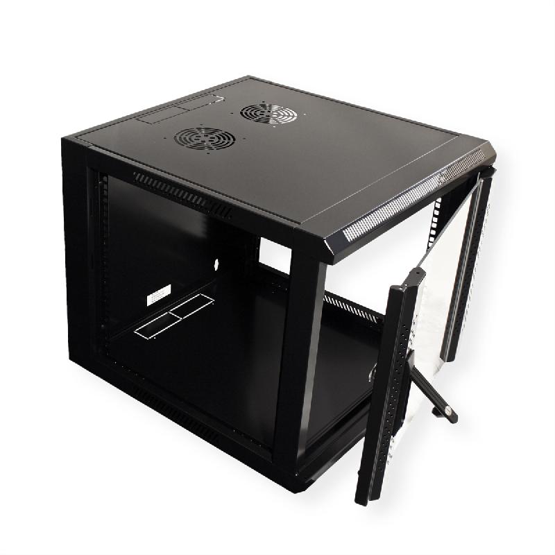 VALUE Armoire murale 9 UH (HxLxP) 500x570x600mm , noir_2