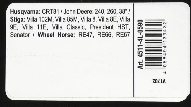 Courroie trapézoïdale X-Grip V - type 4L590_2