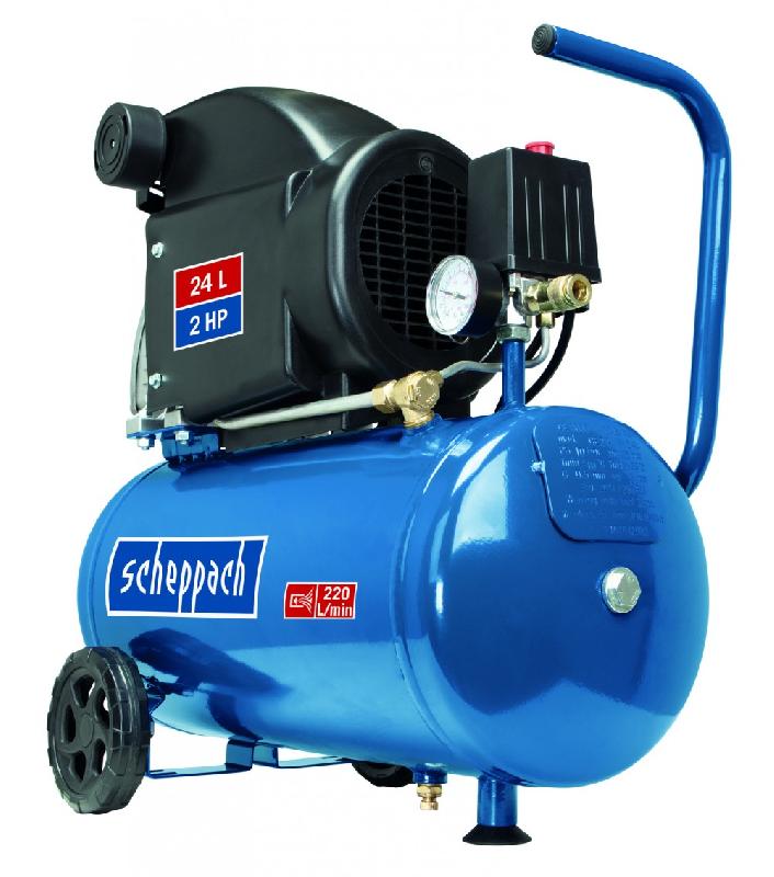 Compresseur monocylindre SCHEPPACH HC26 avec pression maximale de 8 bars