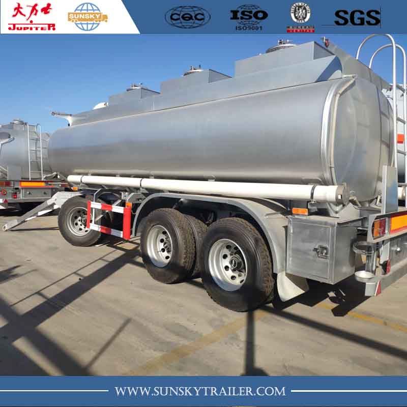 Remorque citerne 17000 L - Xiamen Sunsky Trailer Co., Ltd - 3 compartiments - Acier doux Q345B - Essieu Fuwa 13T_2