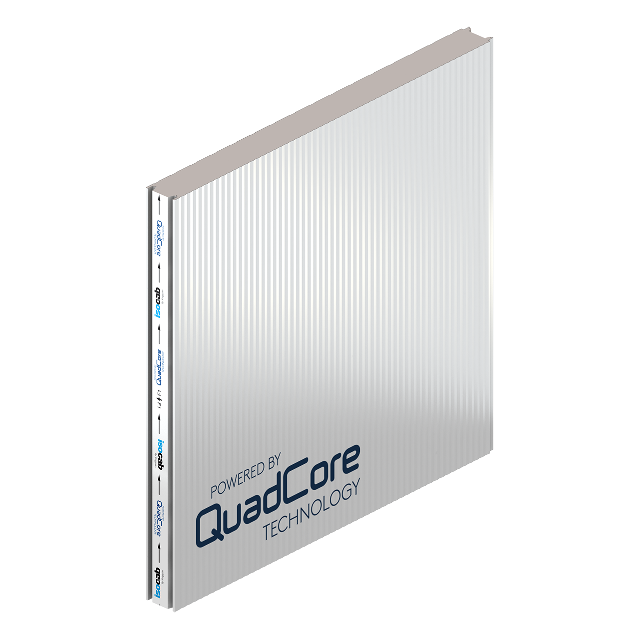 Panneau sandwich isolant, idéal pour cloisons, parois, plafonds et toitures planes - QuadCore Industrial Agro-alimentaire_2