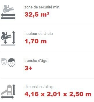 Structure de jeux en acier inoxydable - Référence BT11313 - Conforme EN1176 avec toboggan et filet d'escalade_2