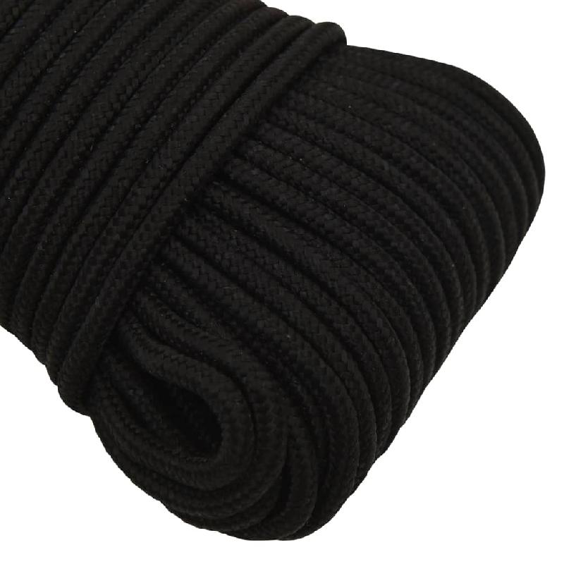 Vidaxl corde de travail noir 5 mm 50 m polyester 152808_2