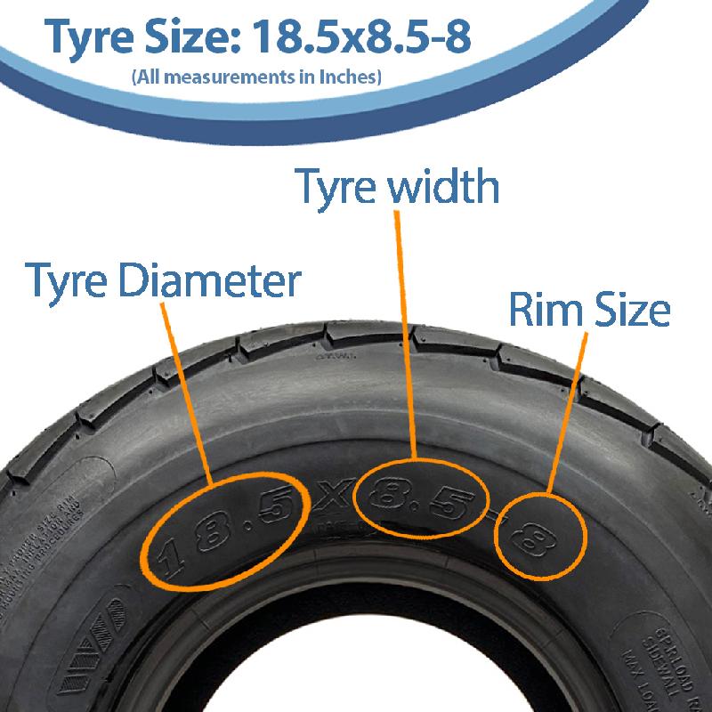18.5x8.50-8 Pneu remorque 6 plis High Speed Road Legal 425kgs 215/60-8 (Lot de 3)_2