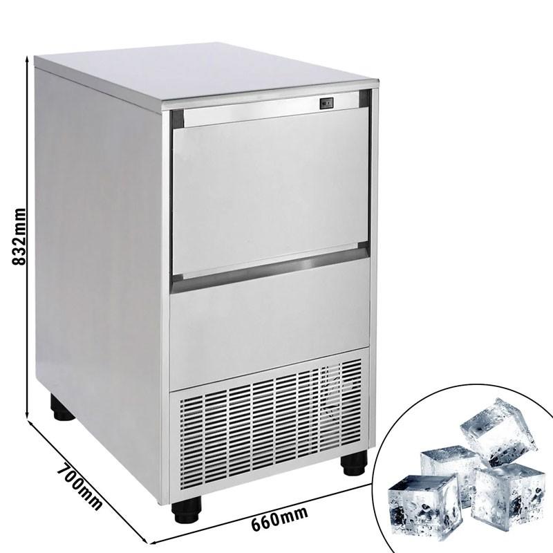 Machine à glaçons pleins cubiques 99 kg/24h - stockage 35 kg_2