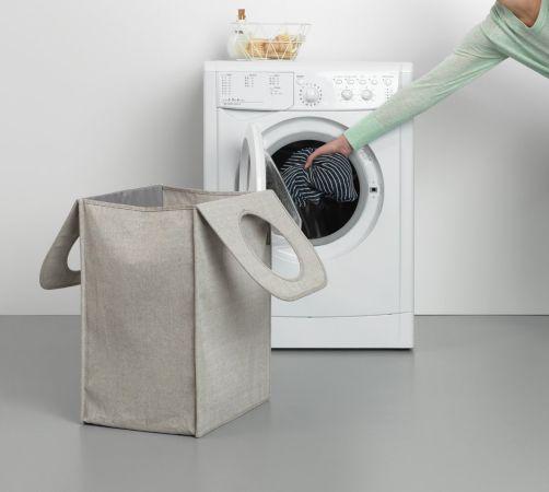 Sac à linge Brabantia 55 litres Grey avec ouverture Quick-Drop_2