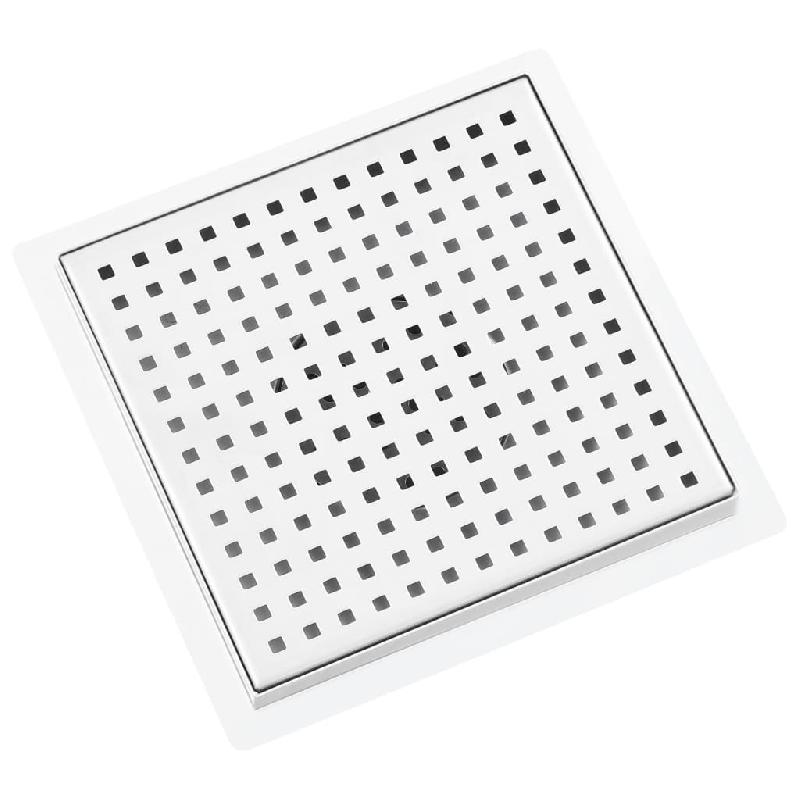 Vidaxl drain de douche 23x23 cm acier inoxydable 145999_2