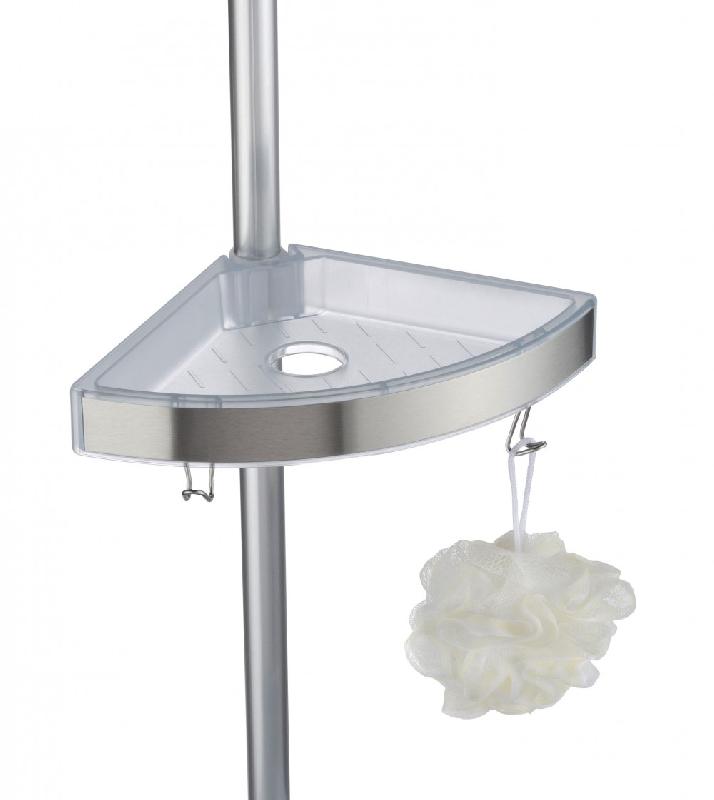 Étagère de bain / douche premium télescopique sol-plafond, chromé - Aluminium inoxydable - WENKO_2