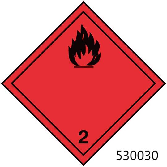 Étiquette matières dangereuses - 530035 – 10 x 10 cm - 