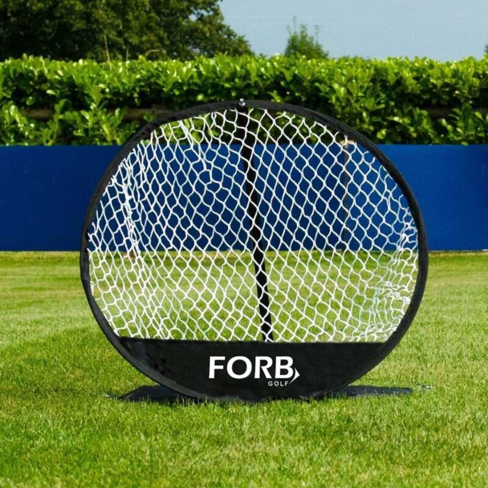 FORB Filet de Chipping Pour l'Entraînement de Golf - Filet de Chip Pop-Up - Taille 60cm - Matériaux de haute qualité - Poteau en fibre de verre - 4x piquets d'ancrage en acier_2
