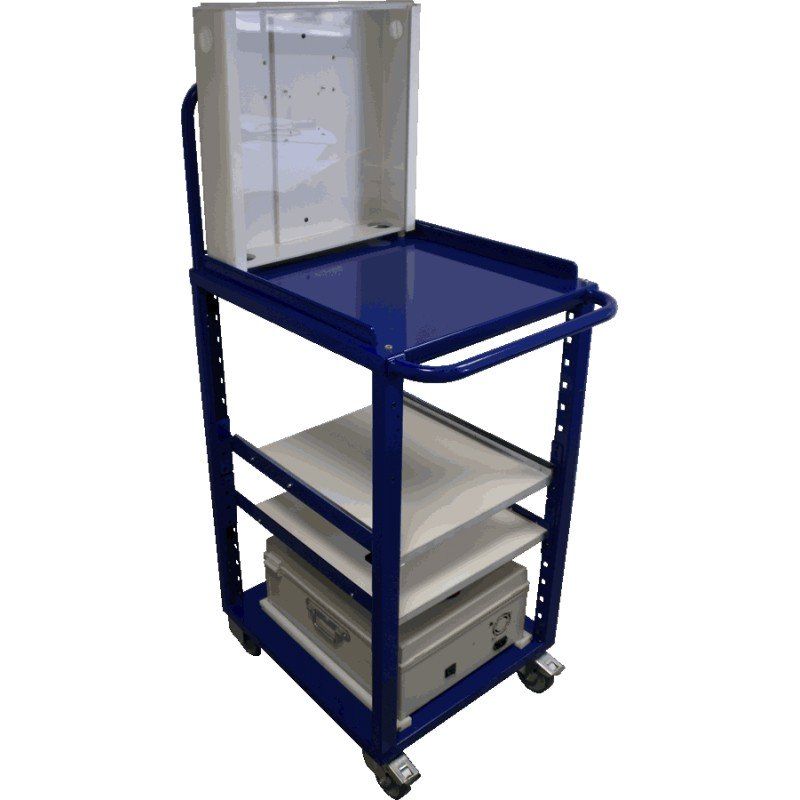 Mobirack - chariot informatique mobile en tôle d'acier 20/10è - Gumaco_2