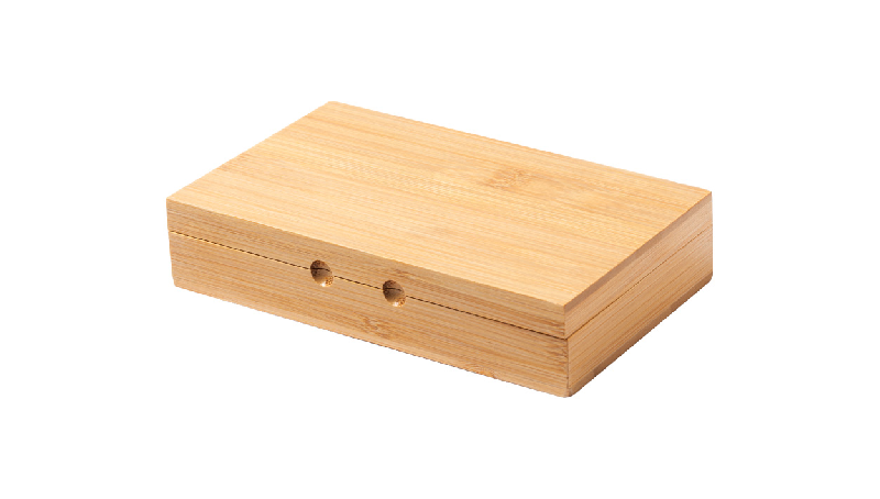 Dominos classiques - 28 tuiles - boîte en bambou naturel - poids 485g_2