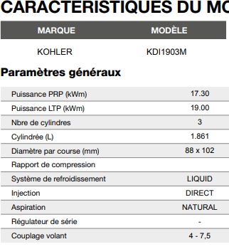 (IK-022) Groupe électrogène industriel 20 kVA PRP / 22 kVA LTP - Inmesol - Moteur diesel Kohler - Tension 400/230_2