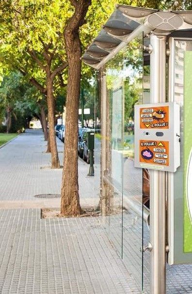 Cendrier d'extérieur urbain et ludique de sensibilisation à la pollution de mégots_2