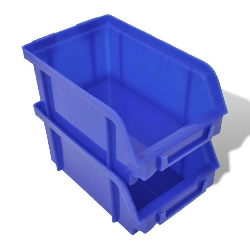 Vidaxl jeu de paniers muraux de stockage plastique 30pcs bleu et rouge 140761_2