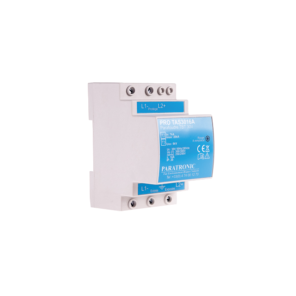 Protections foudre & CEM - PRO TAS3016A - 30 V - Type II/III - Boîtier DIN 3 modules_2