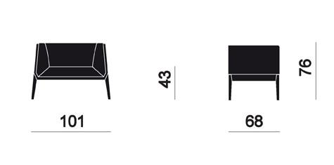 Fauteuil d'accueil 1 place Design ACCORD - Offisit - Orange_2