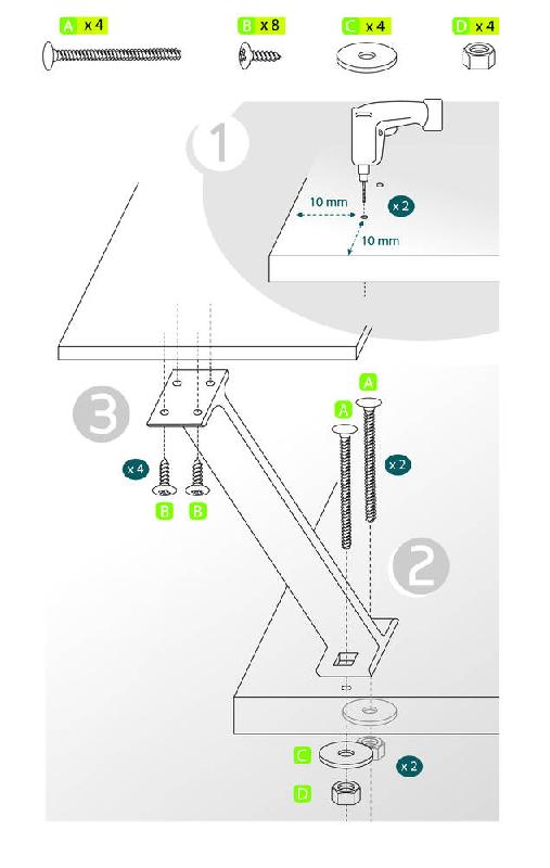 Support de snack Zen en aluminium anodisé - Lot de 2_2