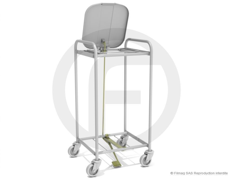 Chariot pour collecte de linge dans maisons de retraite