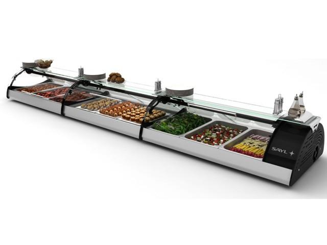 Vitrines chauffante MAXISELF - Chaleur sèche - 1020 mm | Sayl Barcelona_2