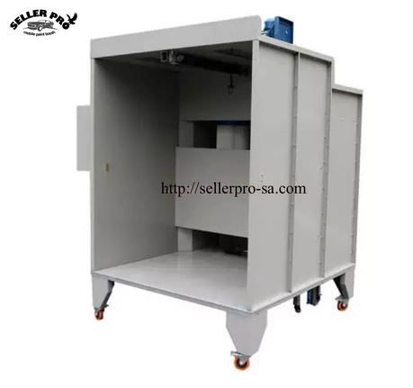 Cabine de pulvérisation de poudre ZKM-3 - acier époxy compact - récupération et nettoyage facile_2