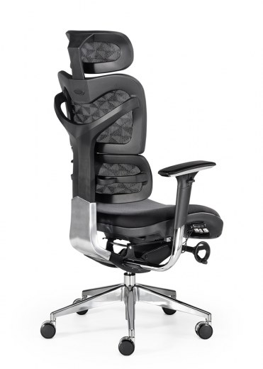 Fauteuil ergonomique ERGO - Technologie de haut niveau - Référence 7785 FR206 - Dossier haut avec support lombaire et têtière réglable_2