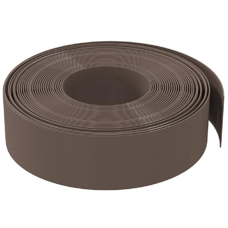 Vidaxl bordures de jardin 3 pcs marron 10 m 15 cm polyéthylène 3155449_2