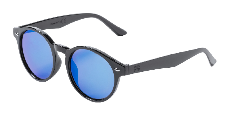 Lunettes de soleil en RPET - verres métalliques - protection UV 400 - couleur bleu_2