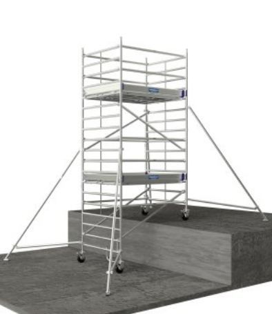 Échafaudage roulant aluminium Neolium 400 Line - Comabi SNC - Hauteur de travail max. 14 m - Structure aluminium soudé_2