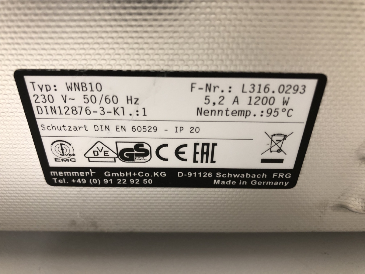 Bain marie de laboratoire pharmaceutique  memmert - p2205-1462_2