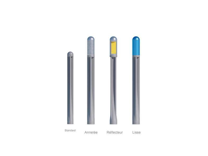 Pot5000 - potelets fixes - Urban'nt - hauteur hors sol 1000mm - section étoile à trois branches en fonte GS_2