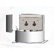 Colonéo haute - borne fixe de distribution d'énergie - Escaflux - acier inoxydable 3 mm, jusqu'à 18 prises, pour espaces publics_2