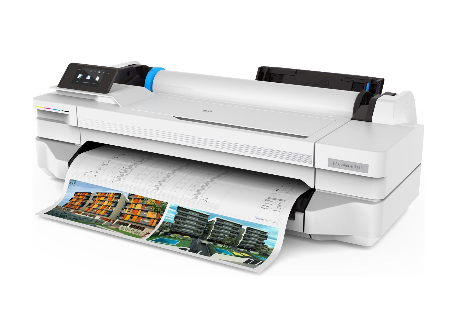 HP DesignJet T125 - traceur imprimante grand format - 24 pouces - compact et économique_2