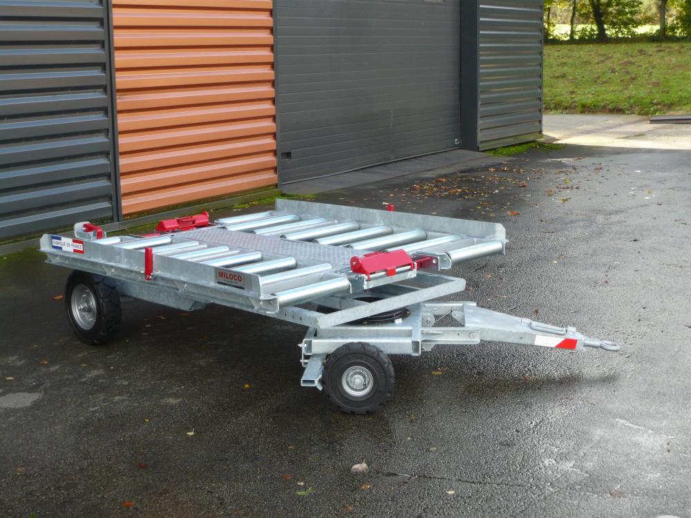 Remorque à train avant pivotant Porte conteneur - MS1500 35_2