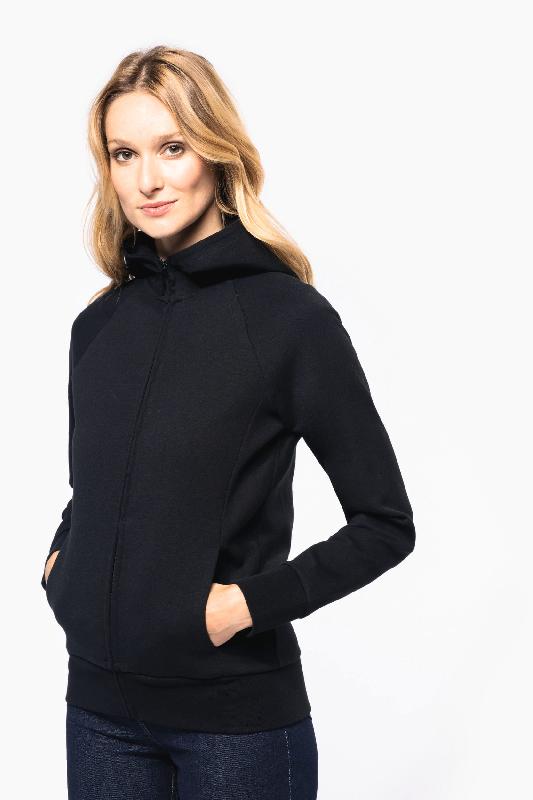 Veste zippée à capuche femme - Kariban Premium - Réf: PK401 - 70% coton, coupe contemporaine_2