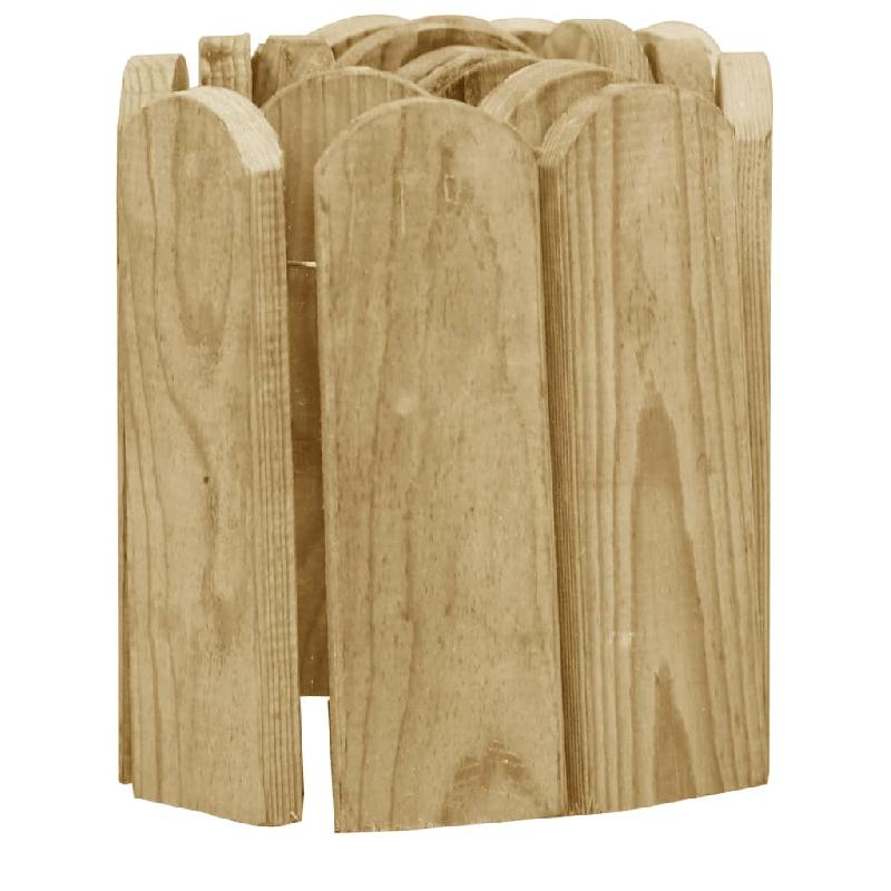Vidaxl rouleaux de bordure 2 pcs 120 cm bois de pin imprégné 3053642_2
